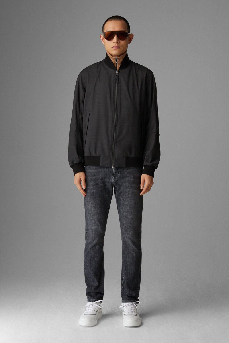 BOGNER Jonas Blouson Jacket Anthracite | VOFLW-2763