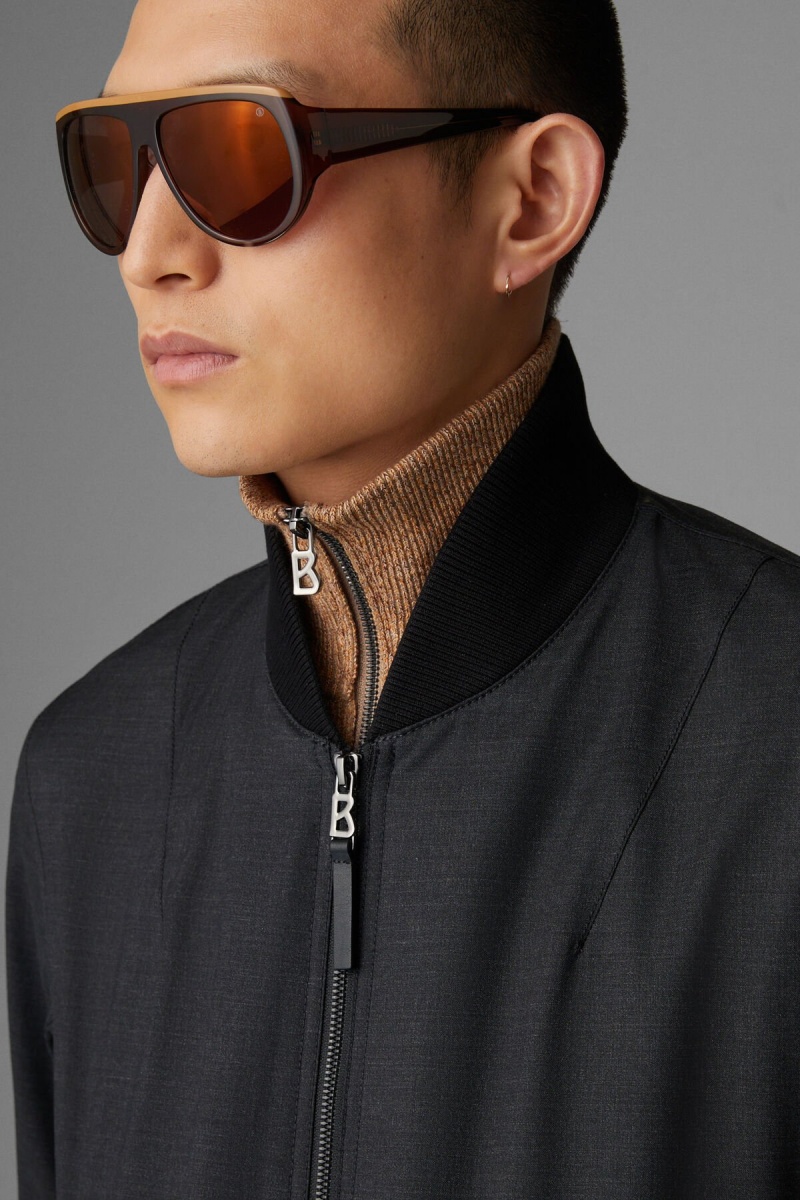 BOGNER Jonas Blouson Jacket Anthracite | VOFLW-2763