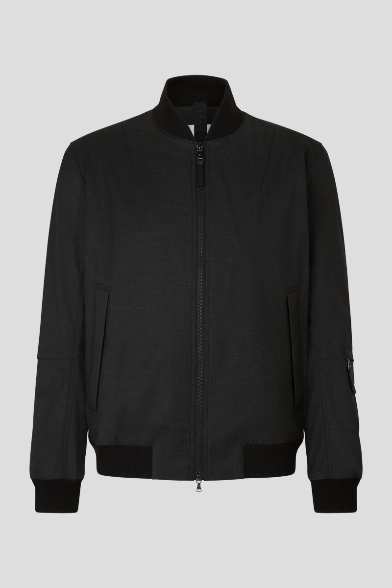 BOGNER Jonas Blouson Jacket Anthracite | VOFLW-2763