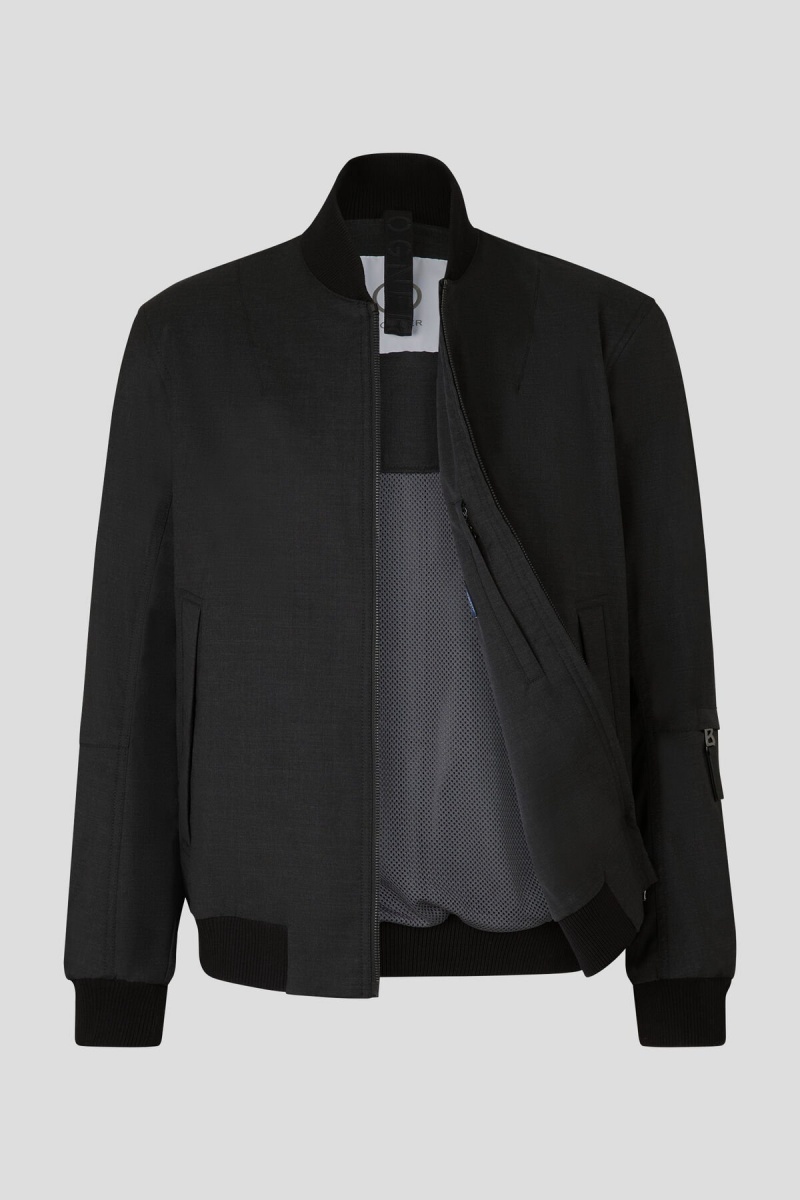 BOGNER Jonas Blouson Jacket Anthracite | VOFLW-2763