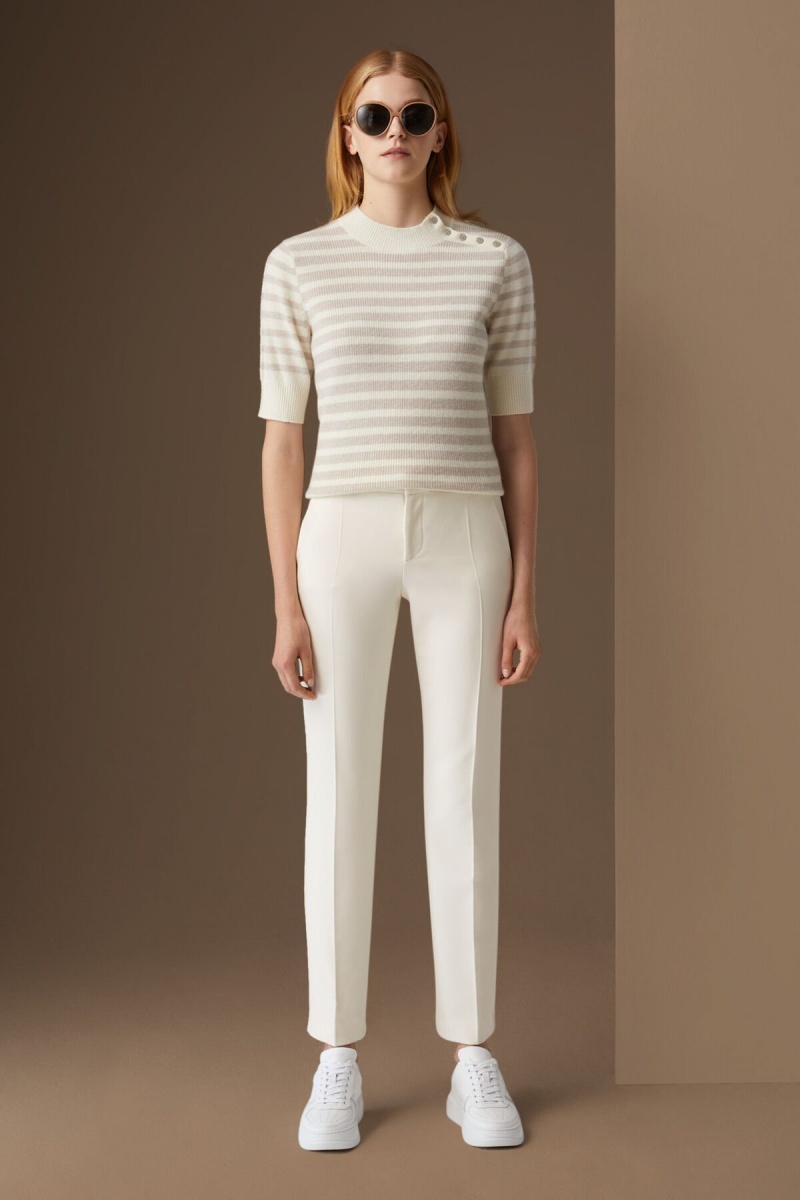 BOGNER Joy Stretch Pants Off-white | LDGXT-1375
