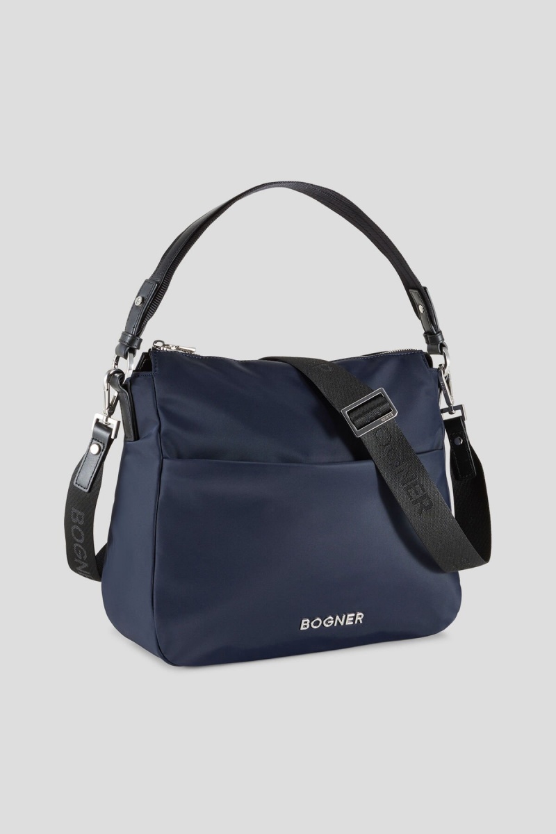 BOGNER Klosters Isalie Hobo Bag Navy Blau | KFNOR-1285