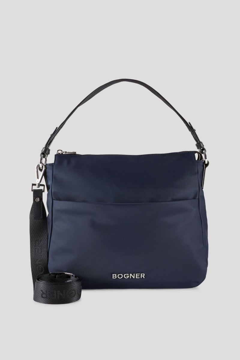 BOGNER Klosters Isalie Hobo Bag Navy Blau | KFNOR-1285