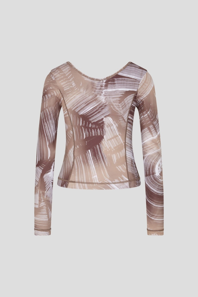 BOGNER Kristy Long-sleeve Top Braun Beige | BCDWQ-7518