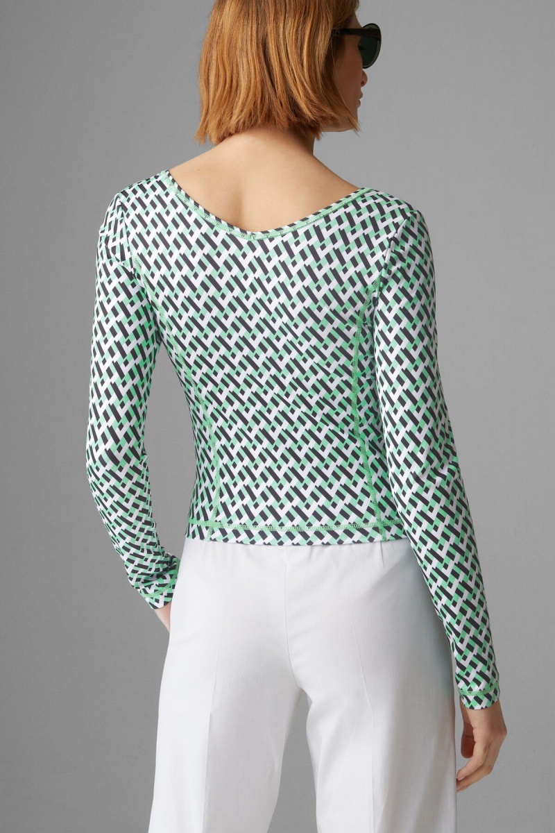 BOGNER Kristy Long-sleeve Top Grün Schwarz | UIEVC-3152