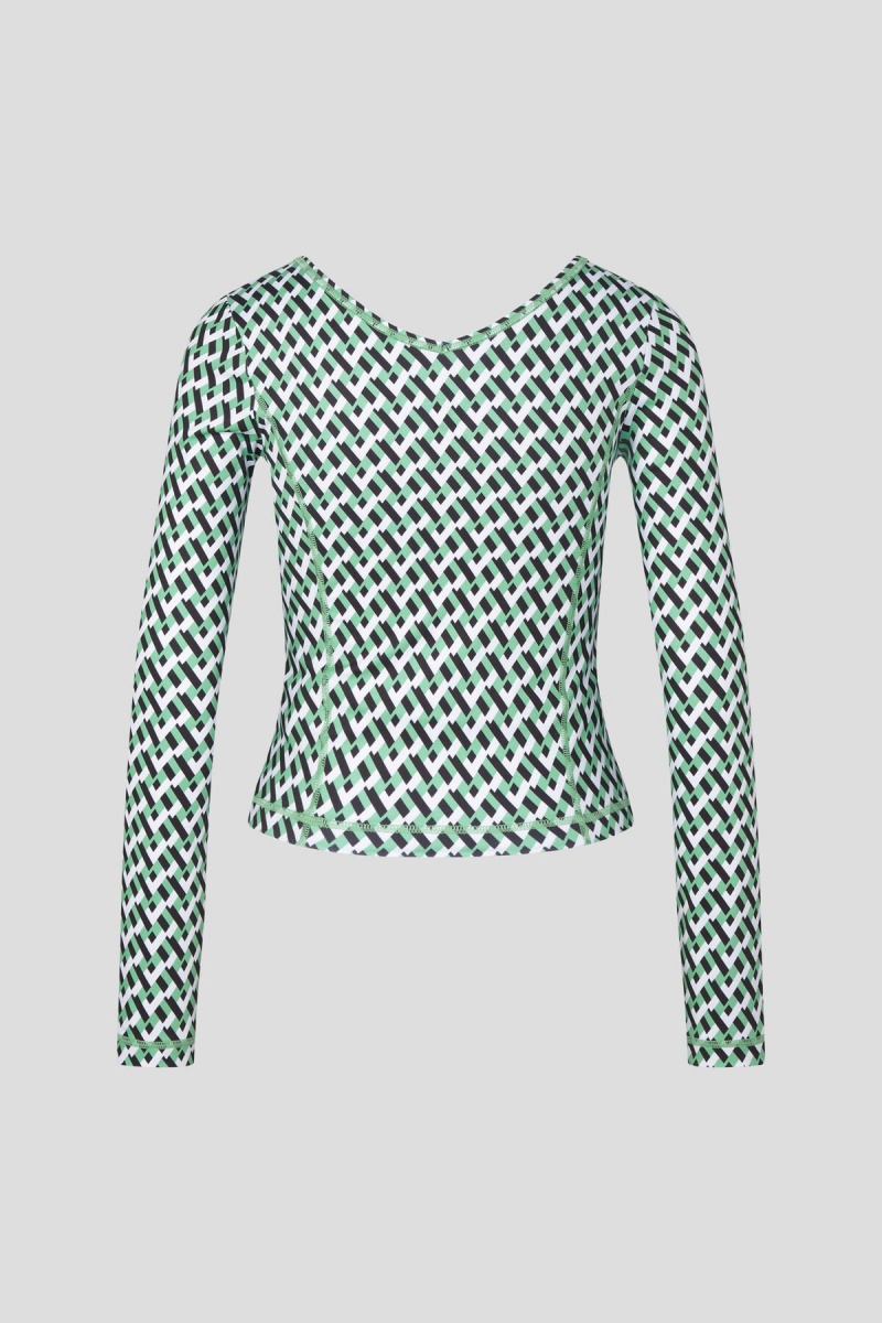 BOGNER Kristy Long-sleeve Top Grün Schwarz | UIEVC-3152