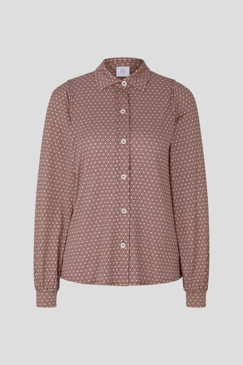 BOGNER Kylie Silk Blouse Beige | HKSEC-2613
