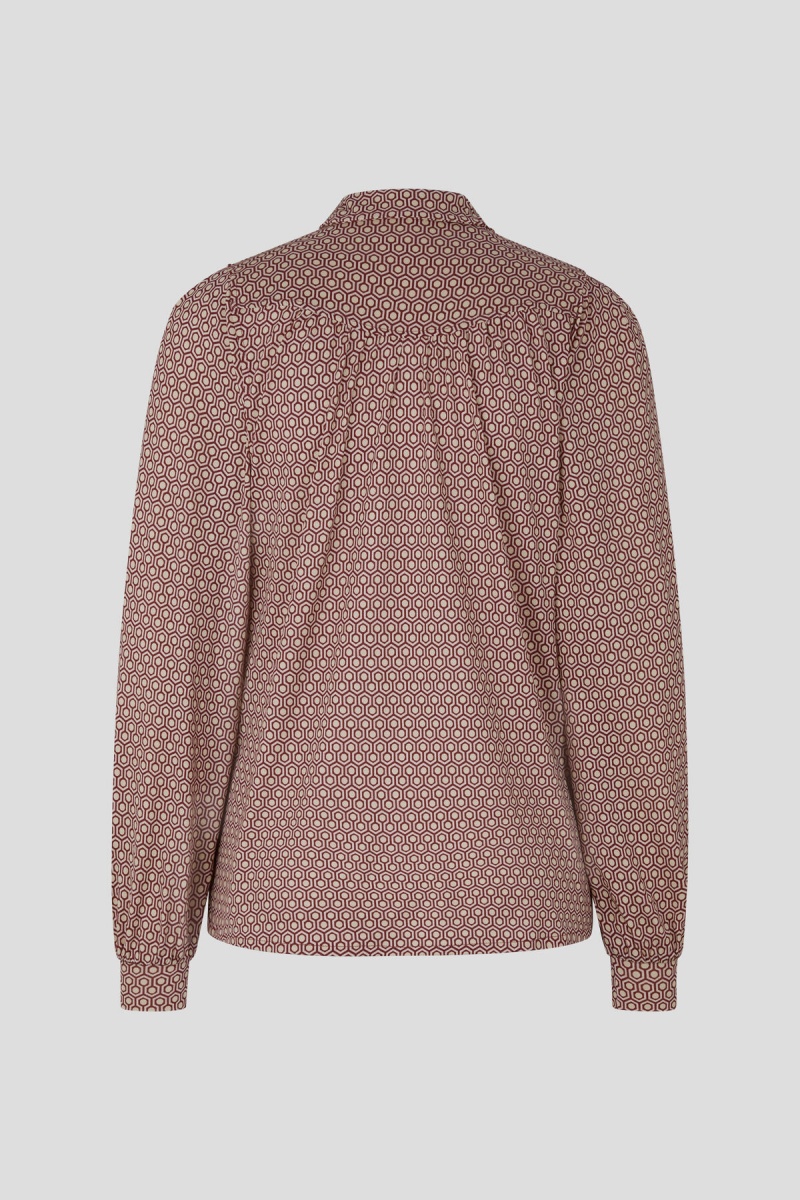 BOGNER Kylie Silk Blouse Beige | HKSEC-2613