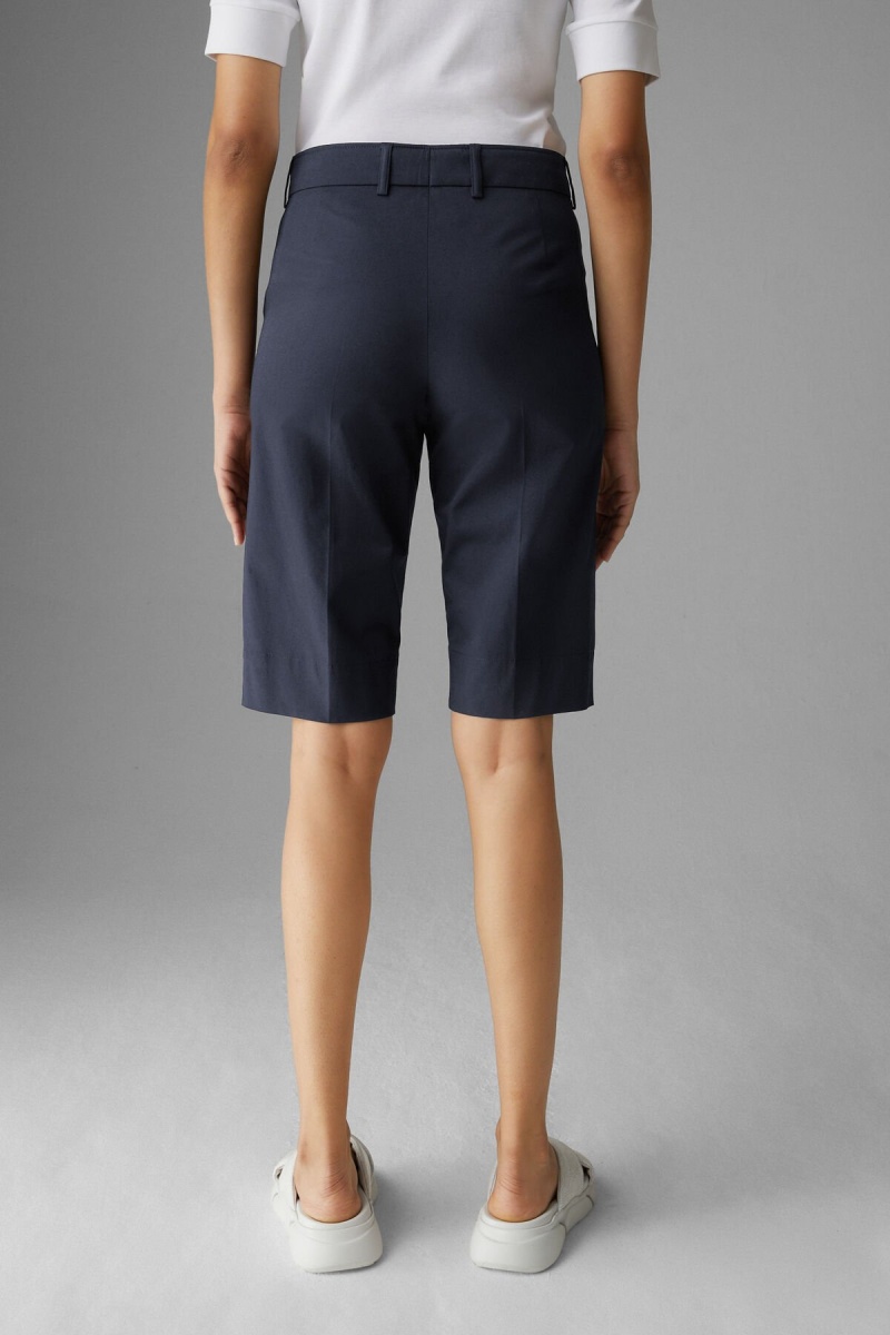 BOGNER Lara Bermuda Shorts Navy Blau | VDGMU-1572
