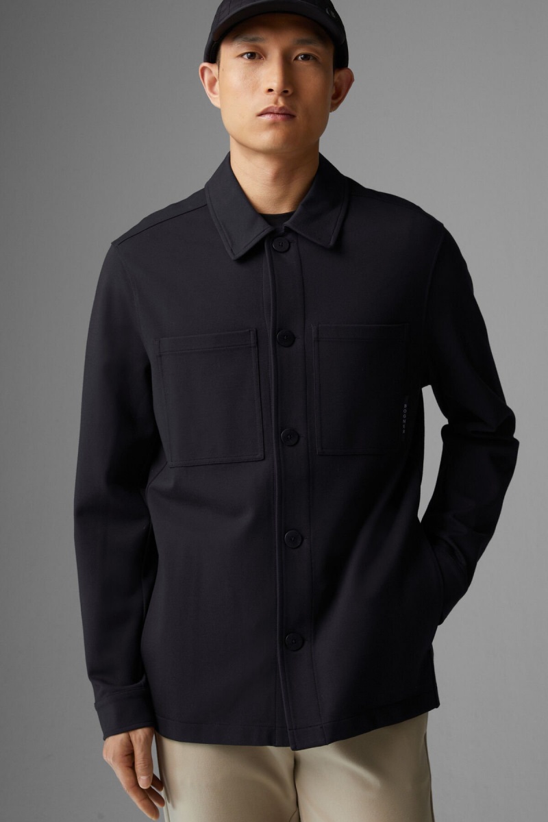 BOGNER Leandro Shirt Jacket Schwarz | COIUR-7692