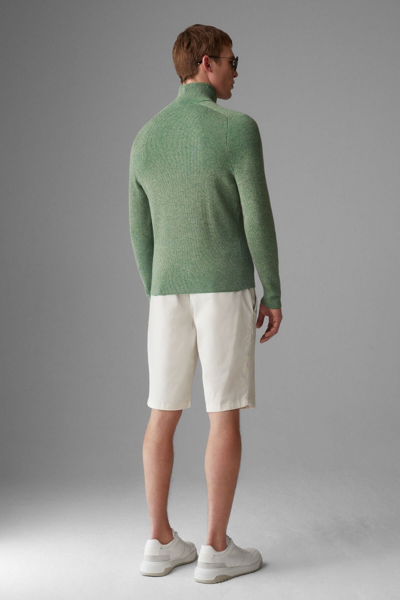 BOGNER Lennard Half-zip Pullover Grün | JYKSI-1490