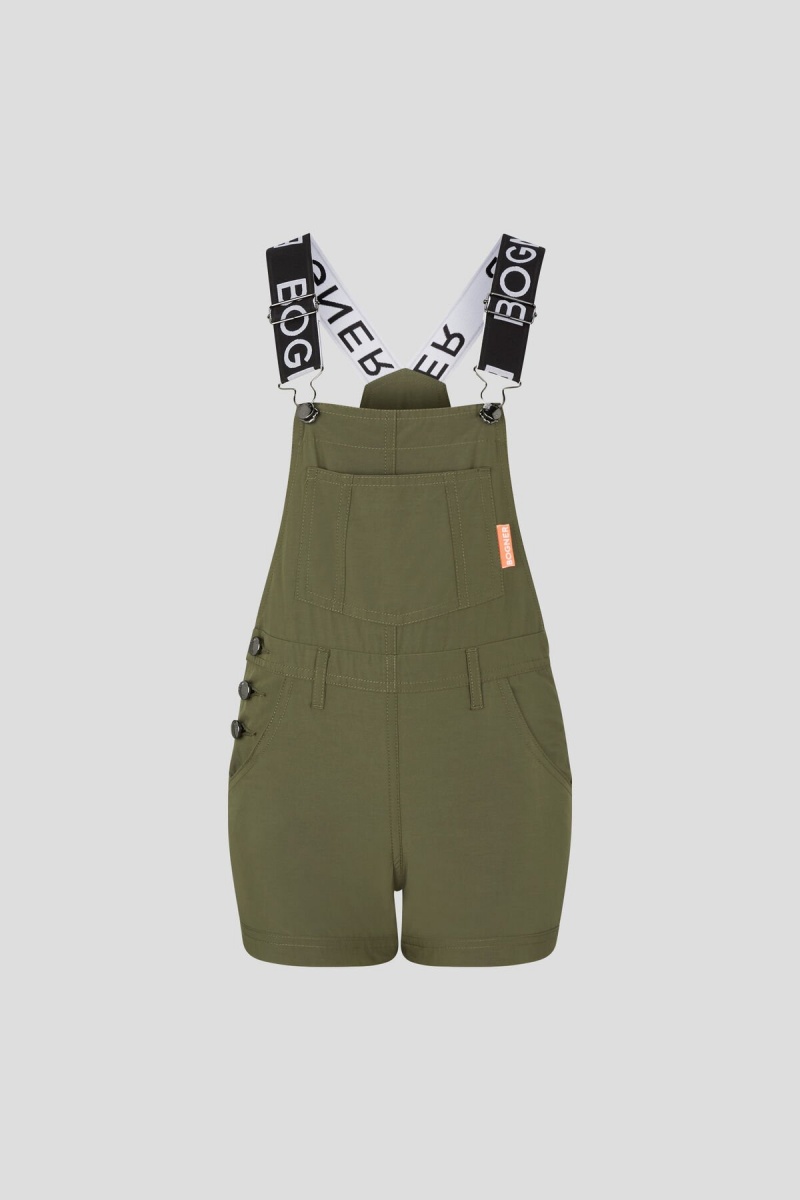 BOGNER Liah Kids Ski Overalls Olivgrün Grün | FYDKO-7346