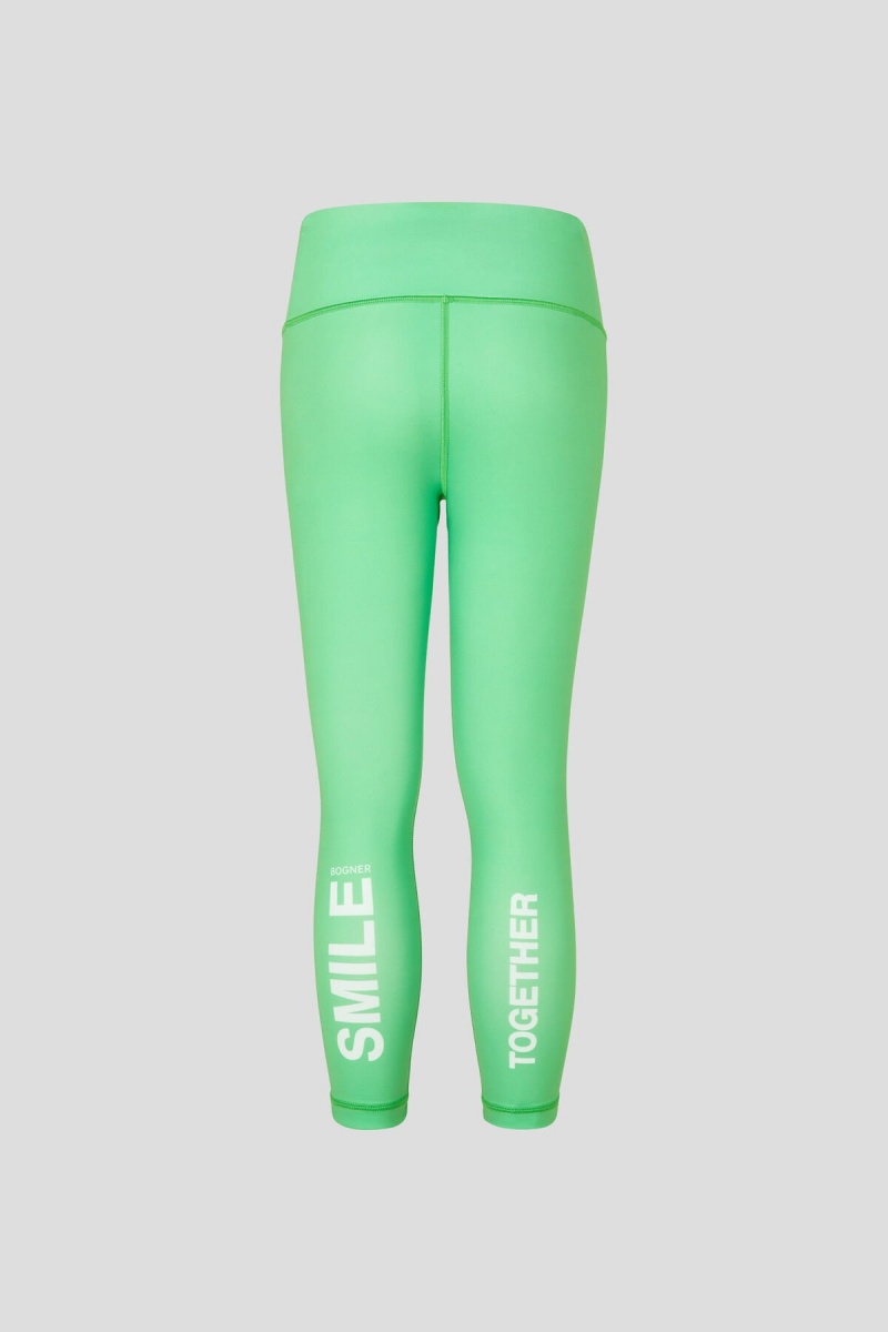 BOGNER Lola Kids Tights Grün Weiß | SAJCY-7625