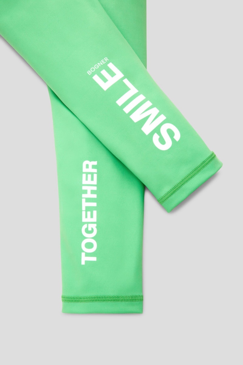 BOGNER Lola Kids Tights Grün Weiß | SAJCY-7625
