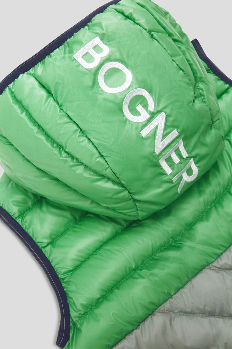 BOGNER Maxy Kids Down Waistcoat Grün Grün | DEXRA-7249