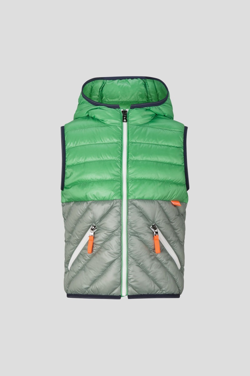 BOGNER Maxy Kids Down Waistcoat Grün Grün | DEXRA-7249