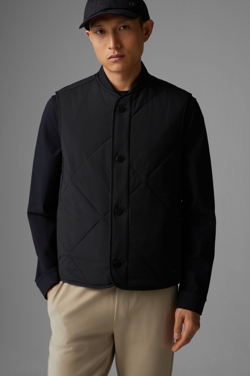 BOGNER Morgan Gesteppt Waistcoat Schwarz | LEAXK-0832