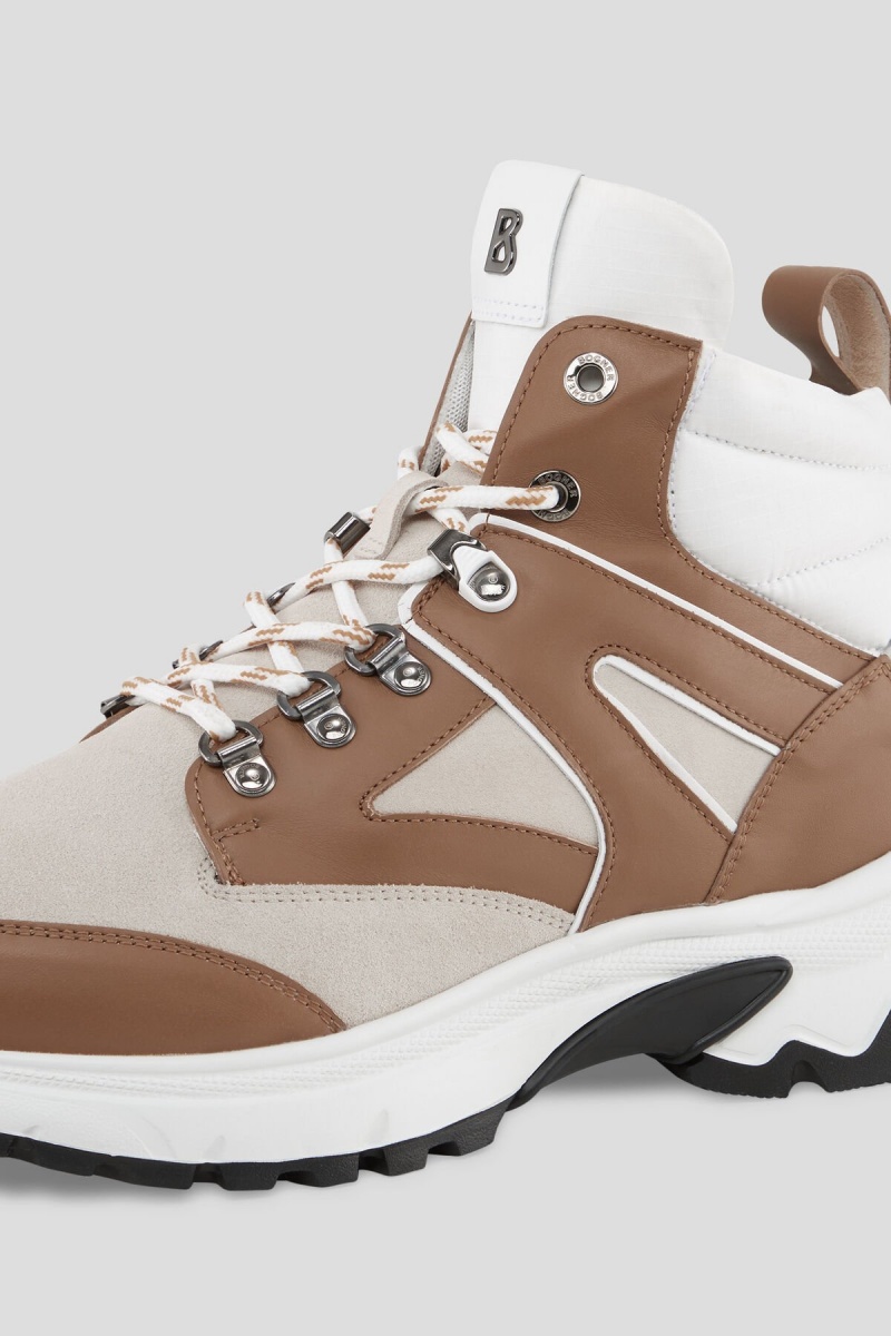 BOGNER Nash High-top Sneakers Beige | SBFYR-3251