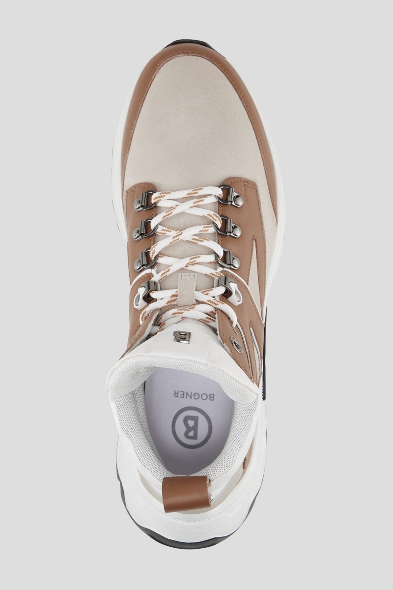 BOGNER Nash High-top Sneakers Beige | SBFYR-3251