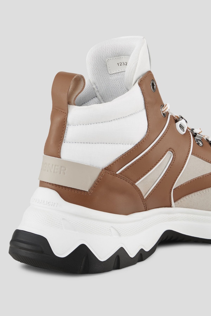 BOGNER Nash High-top Sneakers Beige | SBFYR-3251