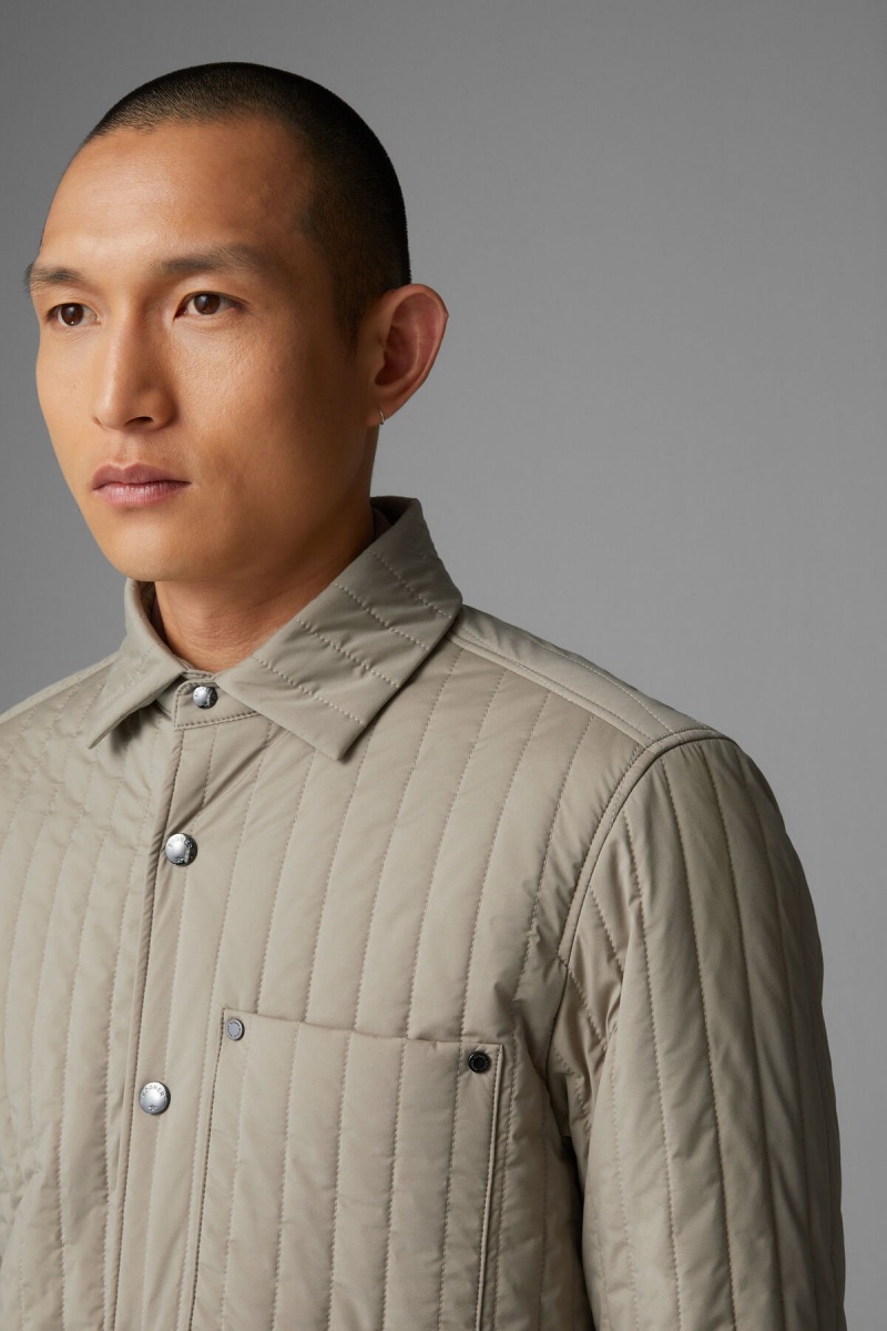 BOGNER Olli Gesteppt Shirt Jacket Beige | DIBSL-2769