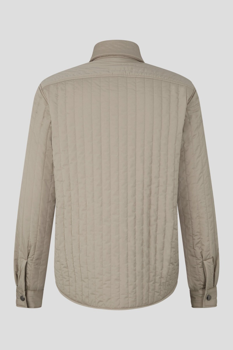 BOGNER Olli Gesteppt Shirt Jacket Beige | DIBSL-2769