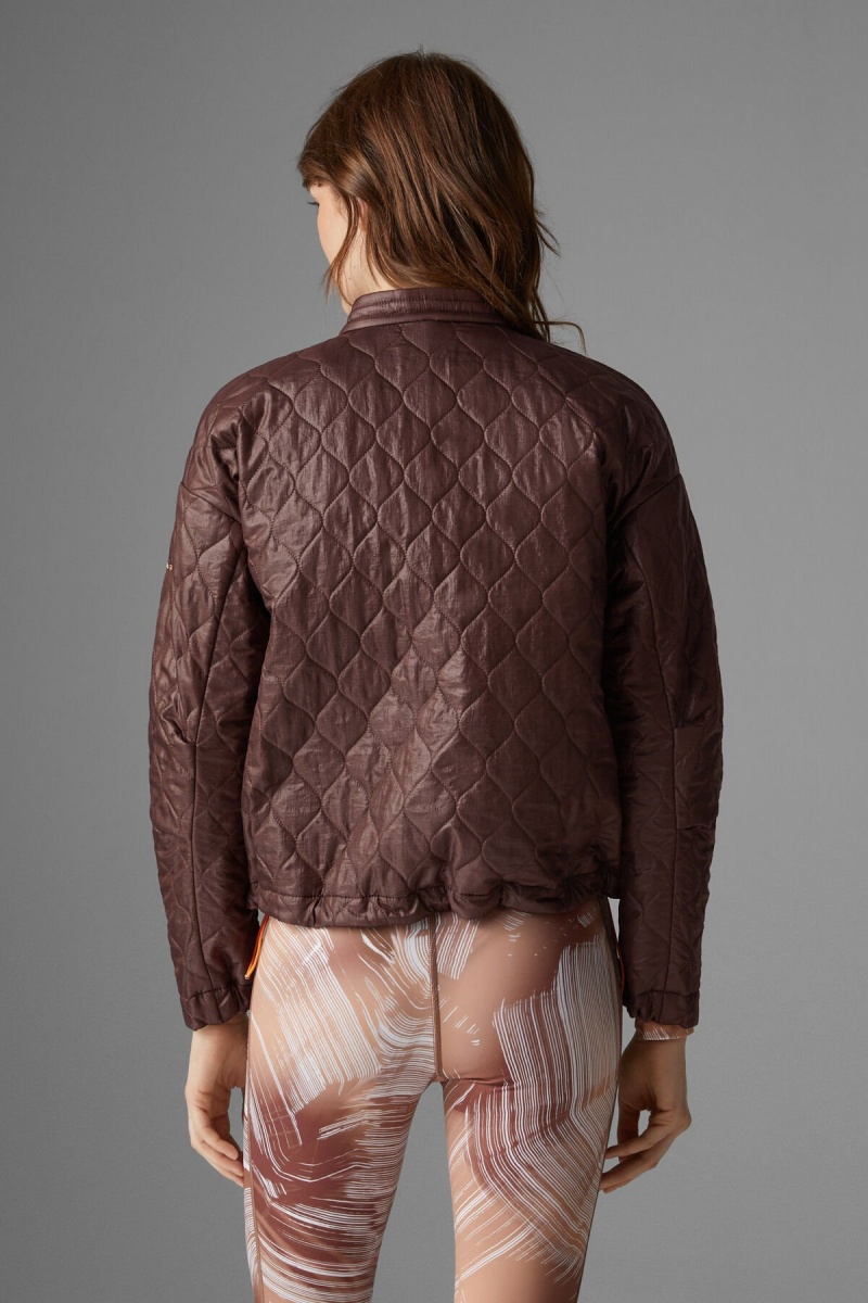 BOGNER Paola Reversible Gesteppt Jacket Schokolade | NETQX-4950