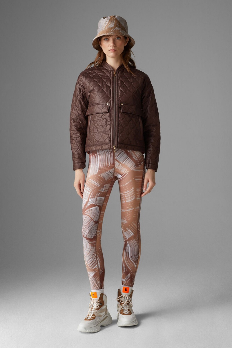 BOGNER Paola Reversible Gesteppt Jacket Schokolade | NETQX-4950