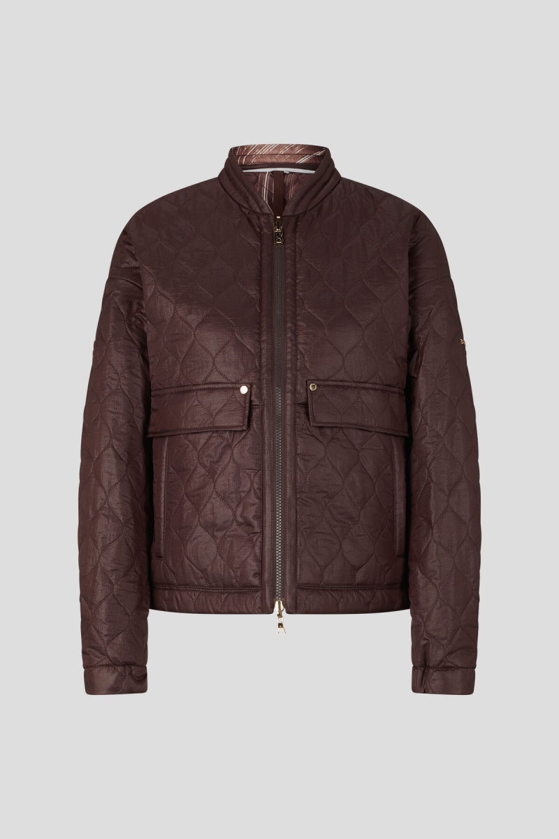 BOGNER Paola Reversible Gesteppt Jacket Schokolade | NETQX-4950