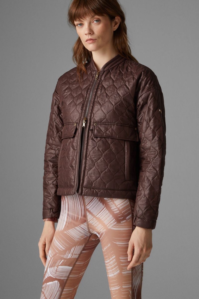 BOGNER Paola Reversible Gesteppt Jacket Schokolade | NETQX-4950