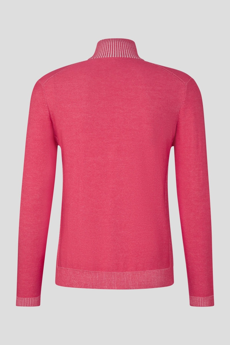 BOGNER Patryk Half-zip Pullover Rosa | TXKHC-4029