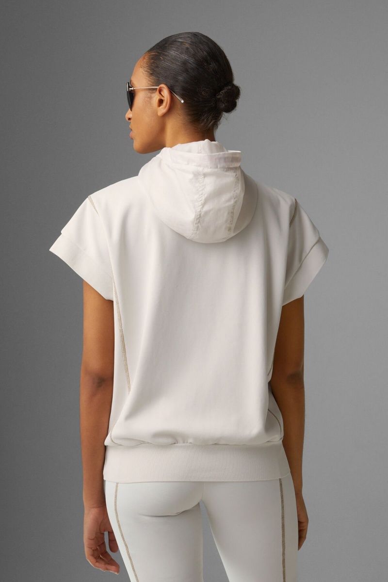 BOGNER Pauline Kurzes-sleeved Hoodie Sand | XHFPE-3056