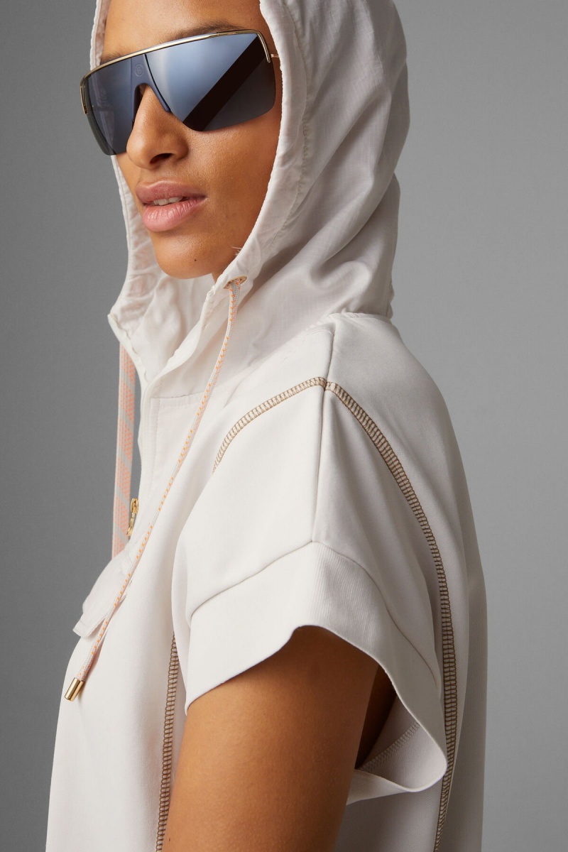 BOGNER Pauline Kurzes-sleeved Hoodie Sand | XHFPE-3056