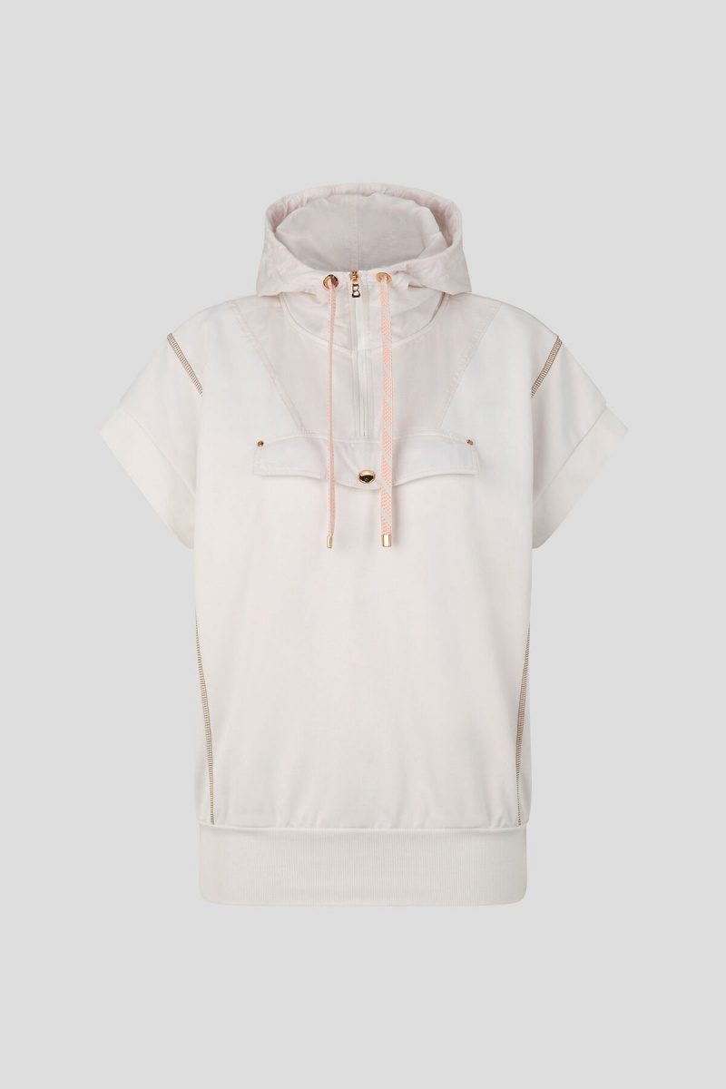 BOGNER Pauline Kurzes-sleeved Hoodie Sand | XHFPE-3056