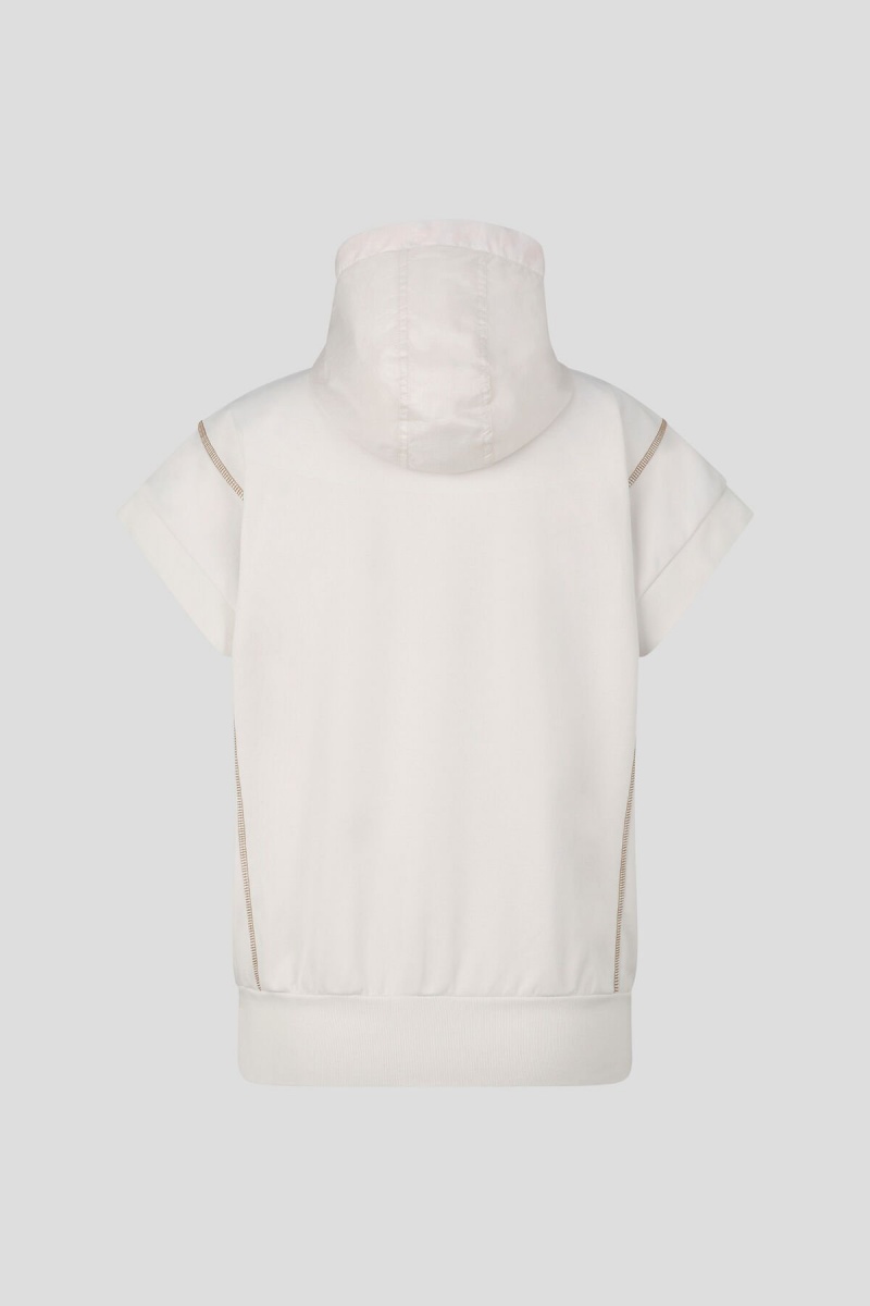 BOGNER Pauline Kurzes-sleeved Hoodie Sand | XHFPE-3056