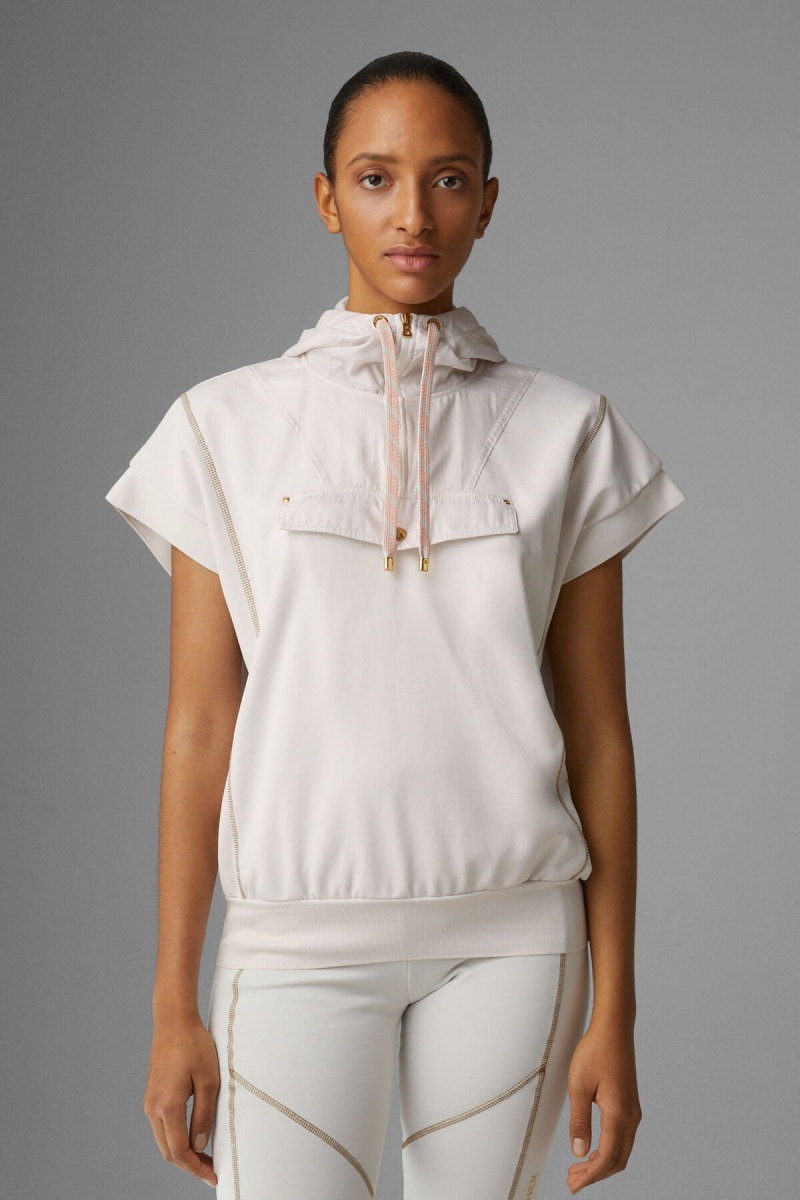 BOGNER Pauline Kurzes-sleeved Hoodie Sand | XHFPE-3056