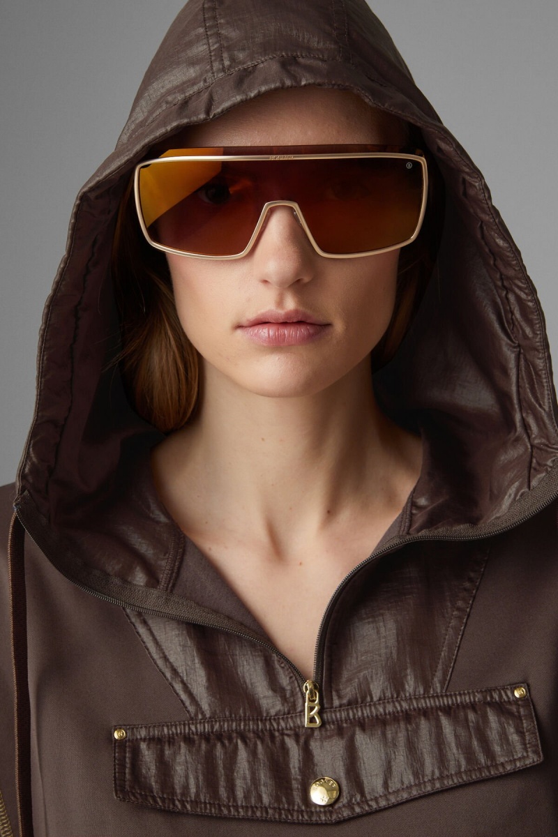 BOGNER Pauline Kurzes-sleeved Hoodie Schokolade | OWVYG-5968