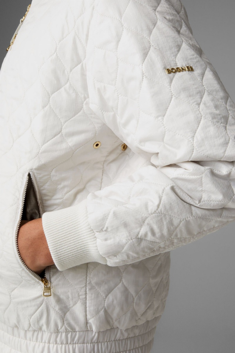 BOGNER Peter Gesteppt Jacket Off-white | RUDPG-3479