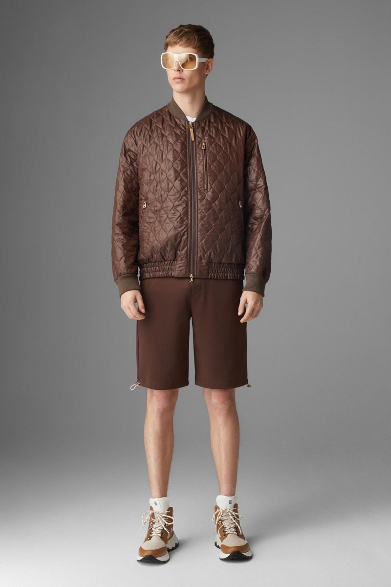 BOGNER Peter Gesteppt Jacket Schokolade | RNSEV-3950