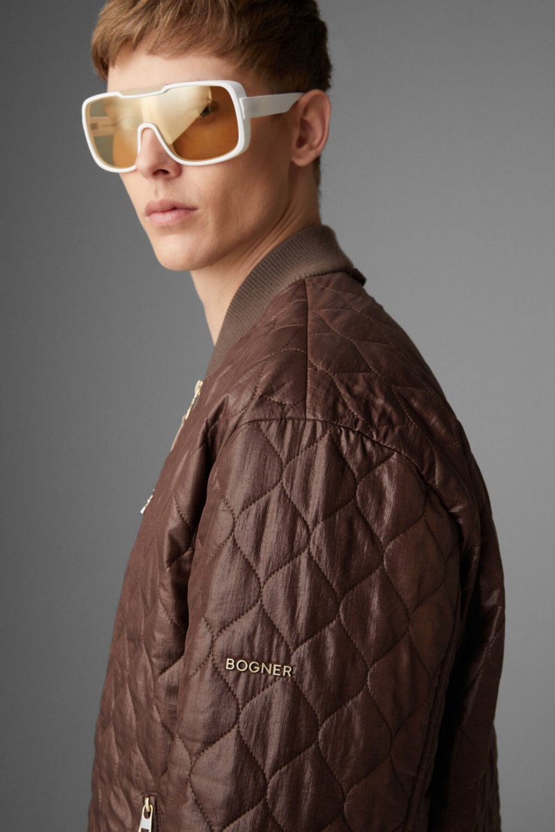 BOGNER Peter Gesteppt Jacket Schokolade | RNSEV-3950