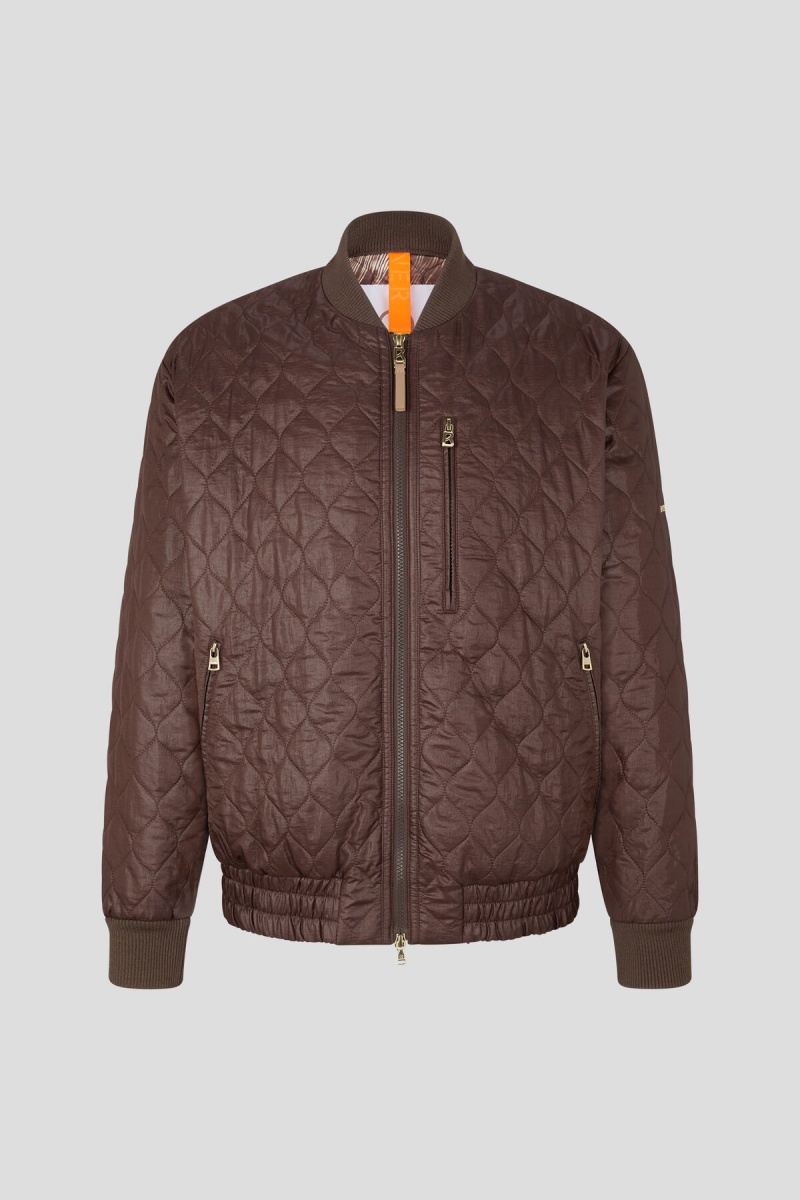 BOGNER Peter Gesteppt Jacket Schokolade | RNSEV-3950
