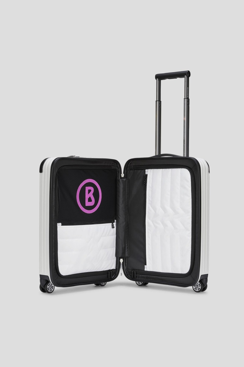 BOGNER Piz Deluxe Pro Small Hard Shell Suitcase Weiß | WZNVT-0843