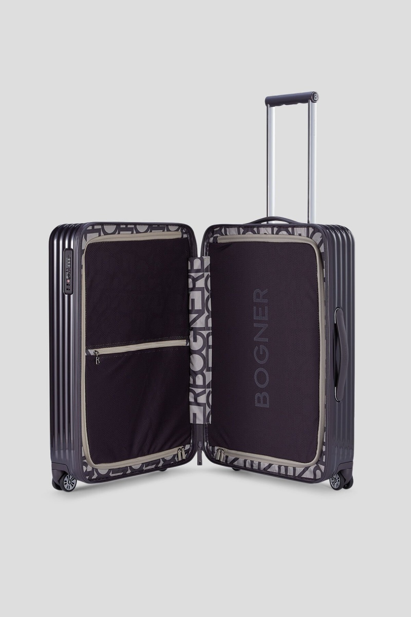 BOGNER Piz Medium Hard Shell Suitcase Dunkel | WVUQH-5302