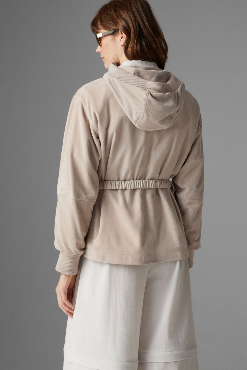 BOGNER Polli Wildleder Jacket Sand | TJICV-8270