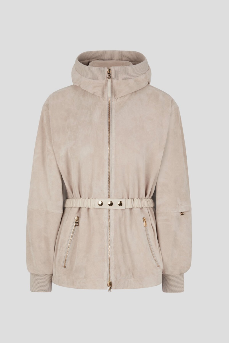 BOGNER Polli Wildleder Jacket Sand | TJICV-8270