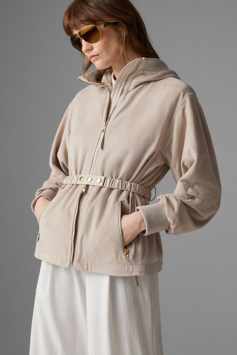 BOGNER Polli Wildleder Jacket Sand | TJICV-8270