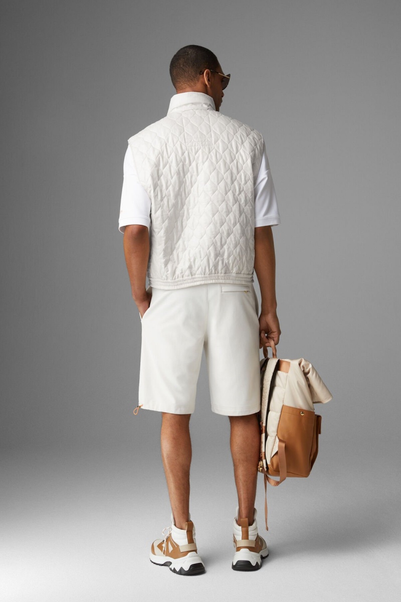 BOGNER Pride Gesteppt Waistcoat Off-white | YHNTW-7145
