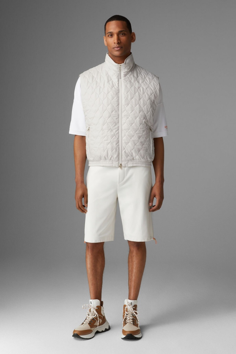 BOGNER Pride Gesteppt Waistcoat Off-white | YHNTW-7145
