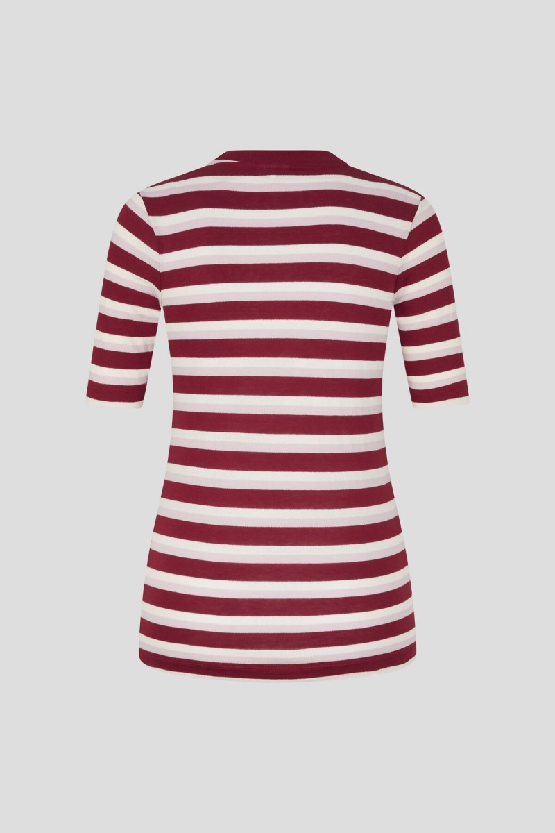 BOGNER Rabea Gestrickt Top Bordeaux / Off-white | UFXPY-5238
