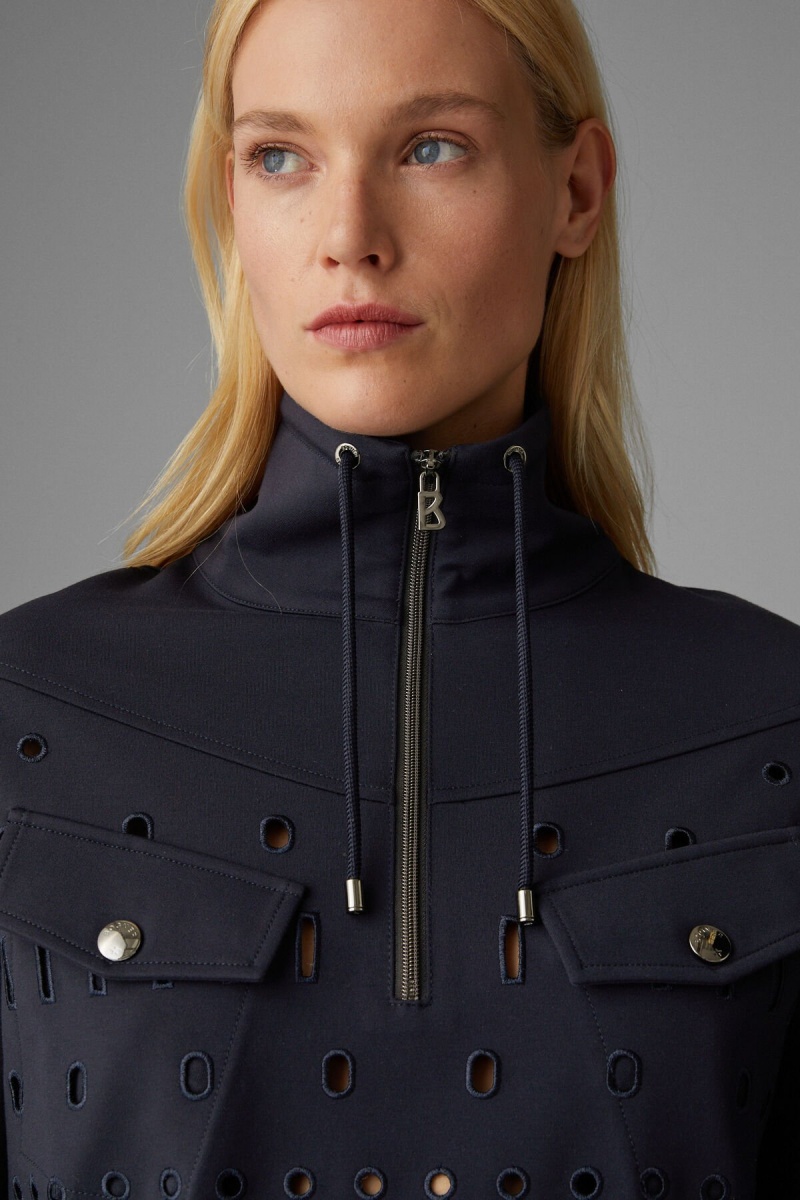 BOGNER Raya Sweatshirt Navy Blau | CYLHX-1839